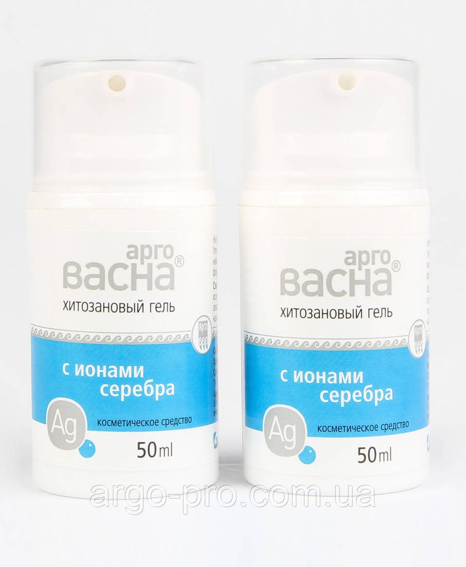 Аргована хітозановий гель Арго 50 мл (для загоєння, рани, опіки, шрами, алергія, дерматит, герпес, прищі)
