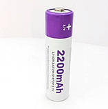 Акумулятор Arexes 18650 Li-Ion 2200 mAh, 3.7v, фото 3