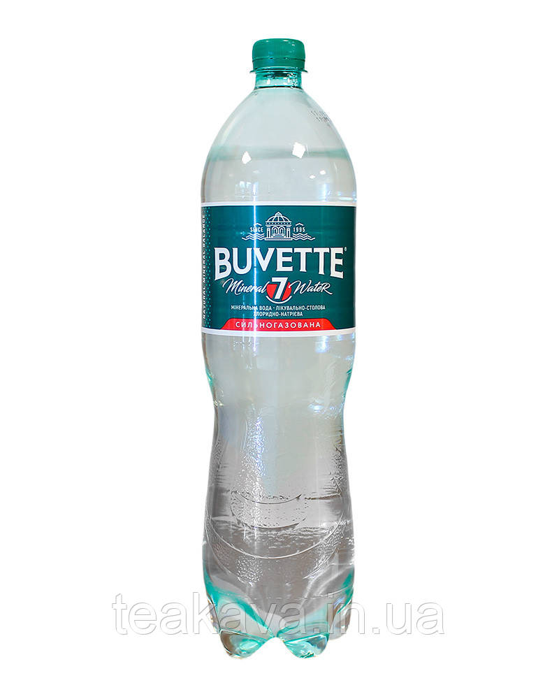 Вода Buvette № 7 минеральная лечебно-столовая сильногазированная, 1,5 л - фото 1 - id-p1645960344