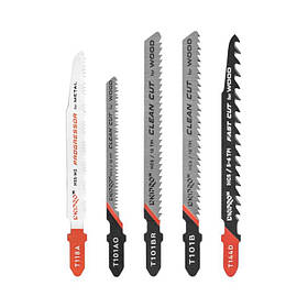 Набір пиляльних полотен для лобзика Dnipro-M 5 шт.