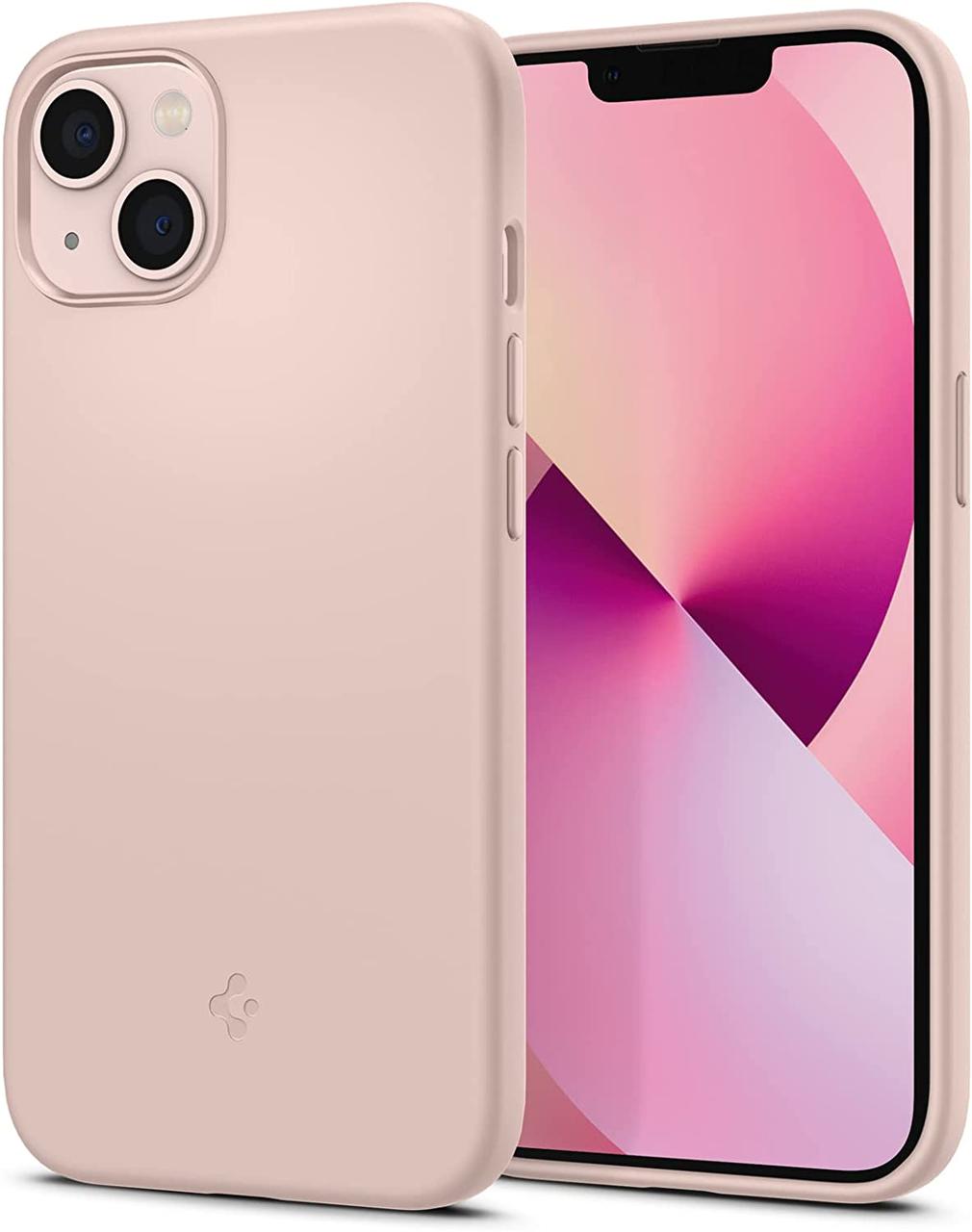Чохол Spigen для iPhone 13 — Silicone Fit, Pink (ACS03898)