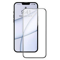 Захисне скло Baseus iPhone 13 Pro Max 0,3 mm Full Screen Glass з чорною рамкою (SGQP010201)