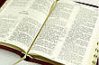 Рос. Біблія великого формату(бордо, широка рамка, шкірозамінник, золото, індекси, блискавка, 18х25), фото 3