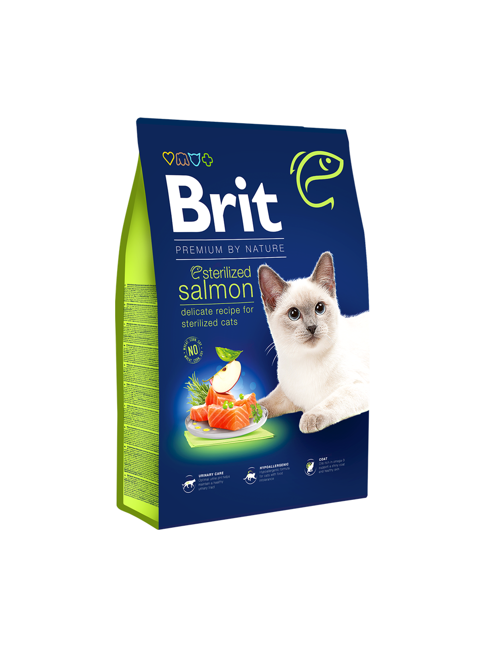 Brit Premium by Nature Cat Sterilized Salmon для стерилізованих кішок з лососем - 0.3 кг