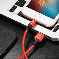 Кабель USB - Micro USB HOCO X14 для зарядки телефонов планшетов красный 1 м