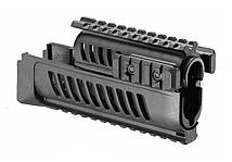 Цівка FAB Defense для АК-47/74 з 4 планками Picatinny (полімер) чорне