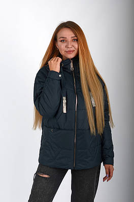 Жіноча весняна куртка коротка морська хвиля Aziks м-201