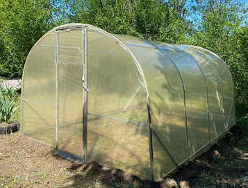 Теплиця "Дарина підсилена" 3х4м, труба 30х30мм з плівкою 120 мкм