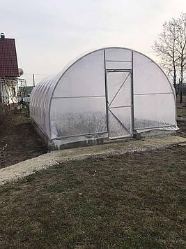 Теплиця "Західна-5х6", 5х6х3м з плівкою 150 мкм + зигзаг профіль (P_T) 10, Одинична