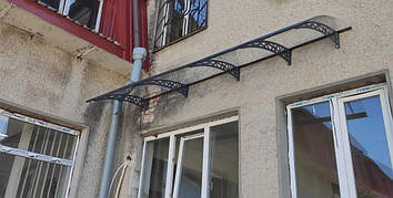 Дашок 4.05 x 1 м Hi-tech, металевий з монолітним полікарбонатом