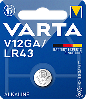 Батарейка VARTA V12GA/LR43 1.5V BL1 ALKALINE