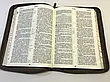 Рос. Біблія великого формату (темно-коричнева з тисненням, шкірозамінник, золото, індекси, блискавка, 18х25), фото 3