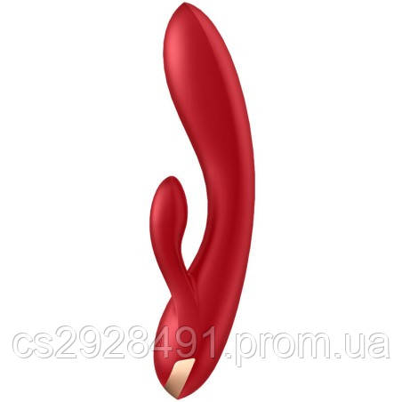 Вібратор Satiesfyer Double Flex Червони + Дистанційне керування