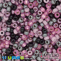 Бісер японський Miyuki круглий RR 11/0 №MIX84, Мікс рожевий, 5 г (BIS-045560)