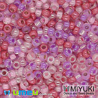 Бісер японський Miyuki круглий RR 11/0 №MIX89, Мікс рожевий, 5 г (BIS-045562)