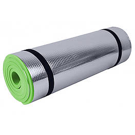 Килимок туристичний (каремат) SportVida Alu EVA 1 см SV-EZ0010 Green