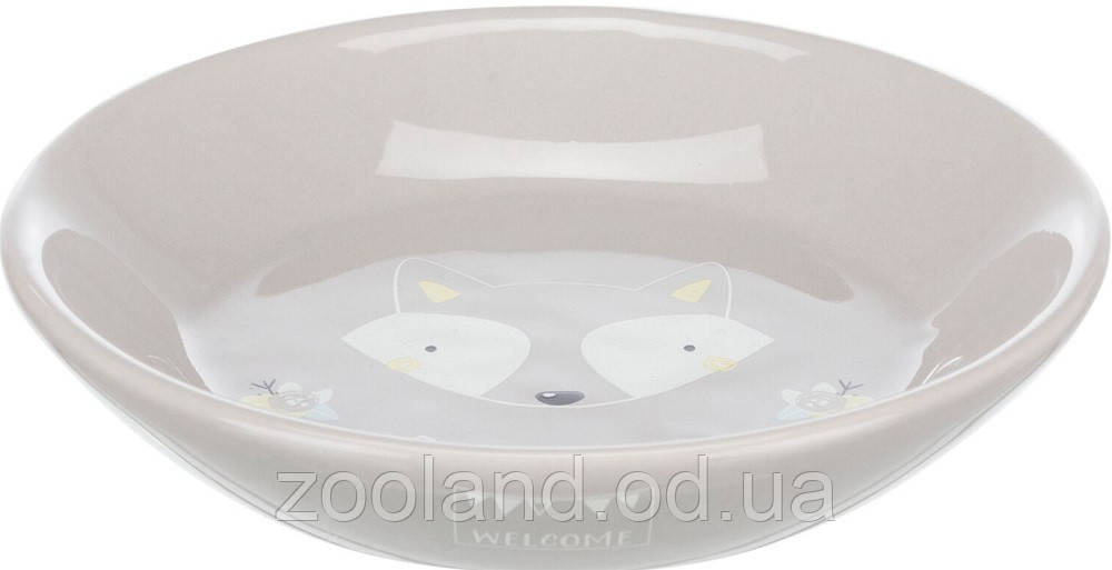 25128 Trixie Junior Керамічна миска для цуценят і кошенят бежева, 0,2 л/14см