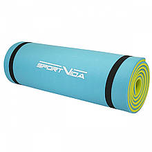 Килимок туристичний (каремат) SportVida XPE 1 см SV-EZ0003 Blue/Green