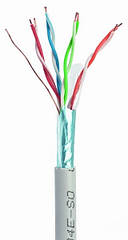 Кабель CAT 5e UTP Cablexpert (одножильний, екранований фольгою 100м) (FPC-5004E-SOL/100 ) (код 84027)