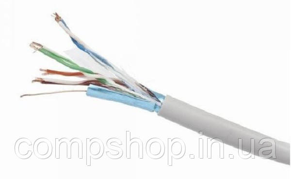 Кабель CAT 5e UTP Cablexpert (багатожильний, екранований фольгою 100м) (FPC-5004E-L/100) (код 84028)