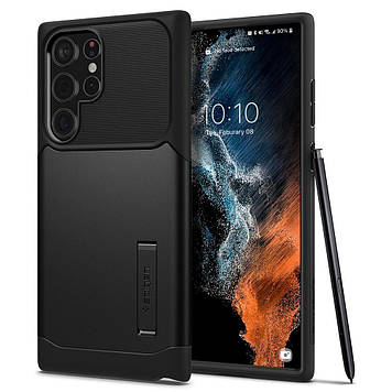 Чохол Spigen для Samsung Galaxy S22 Ultra - Slim Armor, Black (ACS03943)