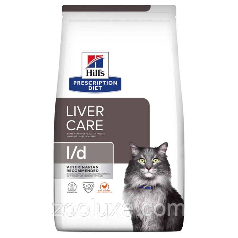 Hill's Liver Care L/D Chicken 1,5 кг - корм для котів з куркою Hills