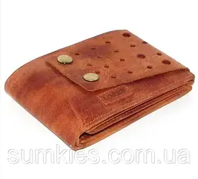 Шкіряний чоловічий гаманець портмоне Польща натуральна шкіра Wild N905-HP ORANG