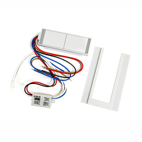 Сенсорный выключатель для зеркал LB-05, 2 клавиши, 1*65W, Defogger, dimmer, DC12-24V + РЕЛЕ 220V - фото 1 - id-p1651101737