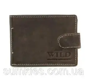 Шкіряний чоловічий гаманець портмоне Польща натуральна шкіра N916L-KH BROWN