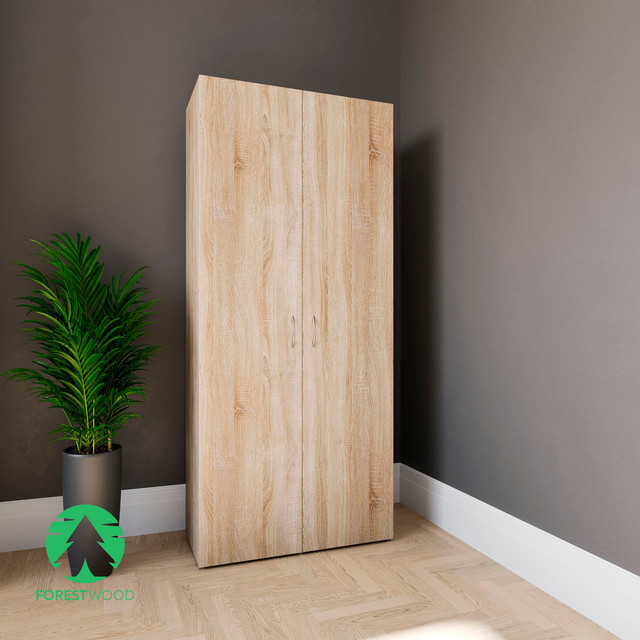 Шкаф для одежды, с полками и штангой из ДСП: продажа, цена в Киеве ...