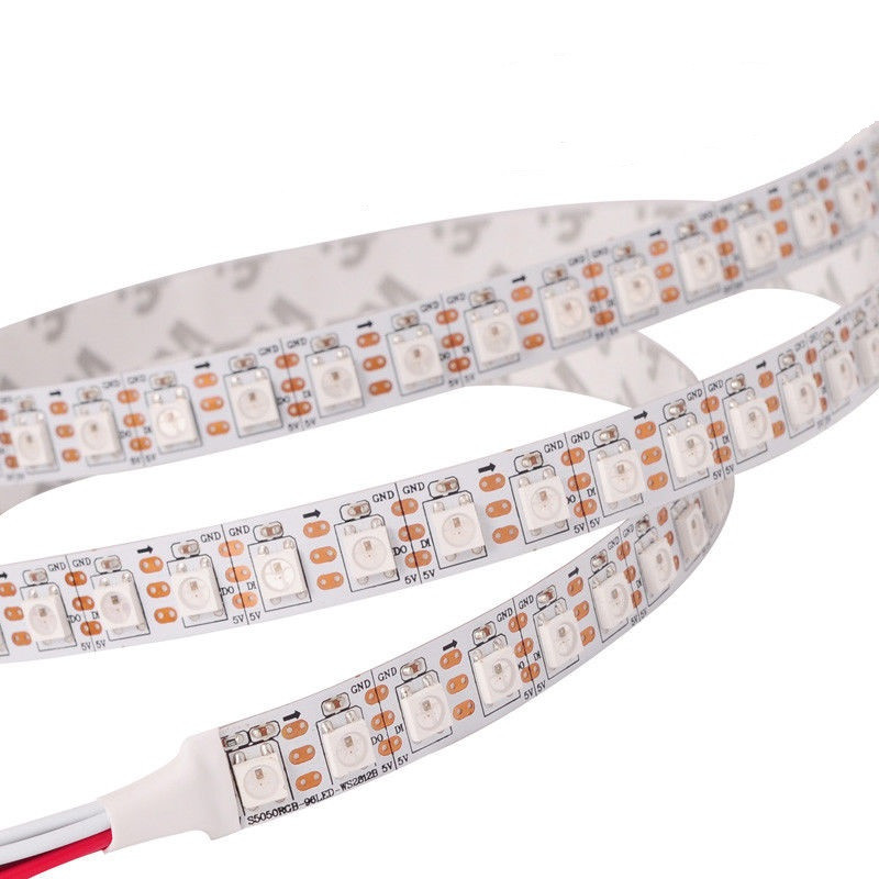 Світлодіодна стрічка SMART RGB WS2812 5V, 5050, 96 led/m, 28W, IP20, Standart. Гарантія – 12 місяців, фото 1