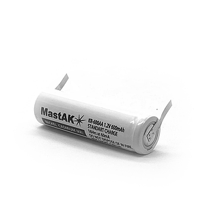 Промисловий Ni-Cd акумулятор AA (KR6) MastAK 600mAh (1.2v) з контактами