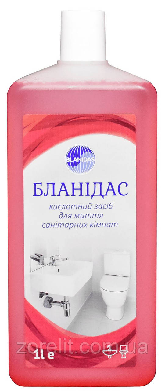 Бланідас — кислотний засіб для генерального прибирання санітарних кімнат, 1 л, фото 1