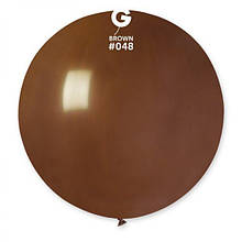 Латексна кулька пастель коричневий 31"/48/80см Brown