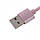 Кабель hoco X2 knitted USB А - Lightning, рожевий, 1м, фото 4
