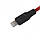 Кабель hoco X21 USB А - Lightning 1м, червоний, фото 3