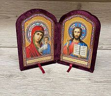 Парна ікона в оксамиті