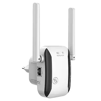Підсилювач Wi-Fi сигналу LV-WR29 / Репітер Wi-Fi з вилкою для розетки / Вайфай підсилювач