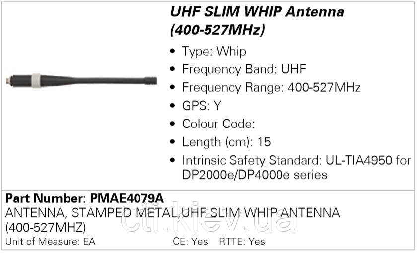 Антенна Motorola PMAD4079A (400-527MHz)