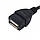 Кабель OTG штекер microUSB - гніздо USB, 10см, фото 4