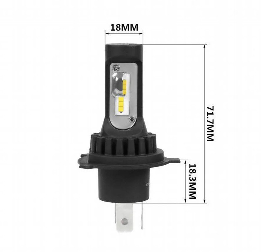 Світлодіодна лампа Optima Qvant H4 5000k led h1 h11 h3 h7 hb4 hb3 h27