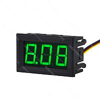 Вольтметр DC 0-100V, 3 знака, зелений