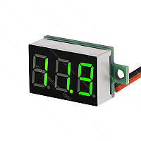 Вольтметр цифровий 4,5-30V, 0,36" зелений