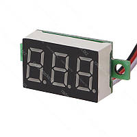 Вольтметр MINI 0-100V LED 0.36" зелений