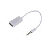 Спліттер штекер mini jack 3.5мм 4C - 2 гнізда mini jack 3.5мм 4C