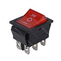 Перемикач з підсвічуванням KCD4, червоний