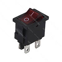 Вимикач KCD1-201N-4, червоний