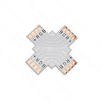 Розгалужувач хрестоподібний на 4 контакти, ширина 10мм