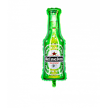 Фольгована кулька велика фігура Бутилка пива "Heineken" 37х91см Китай