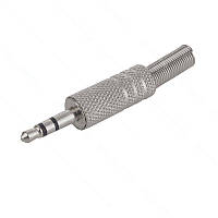 Штекер mini jack 3,5мм стерео рифлений